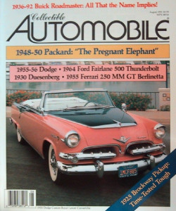 COLLECTIBLE AUTOMOBILE 1991 AUG - THUNDERBOLT, SAAB 900